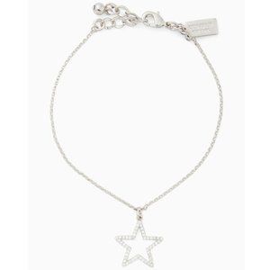 NEW Kate Spade Scrunched Scallops Pave Star Bracelet